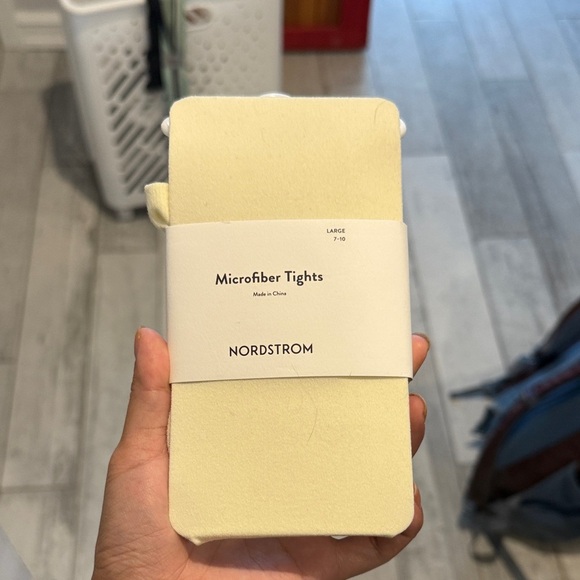 Nordstrom Microfiber Tights in Light Yellow - Picture 1 of 1
